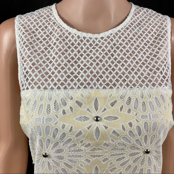 Veronica Beard Sunrise Beaded Crochet Top Size 4 - Picture 8 of 16